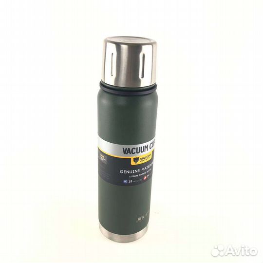 Термос вакуумный новый стальной