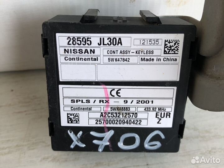 Infiniti QX50 Блок управления иммобилайзера