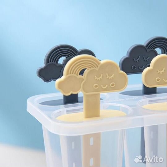 Форма для мороженого «Облака», 4 ячейки, 12,5813,5