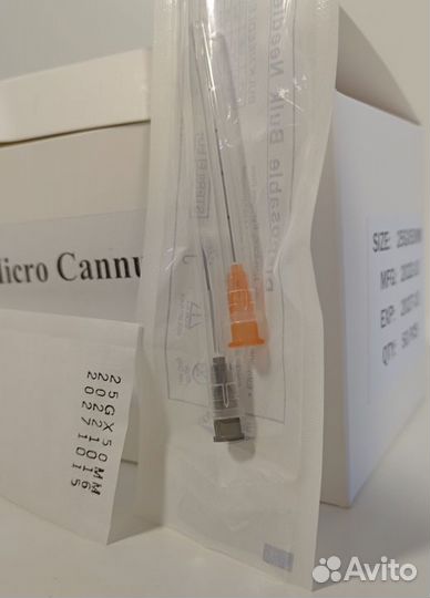 Канюля для контурной пластики 25G50 (игла в компле