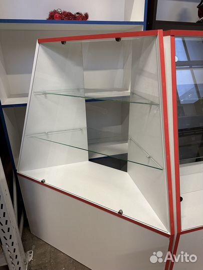 Горка угловая мдф красная кромка