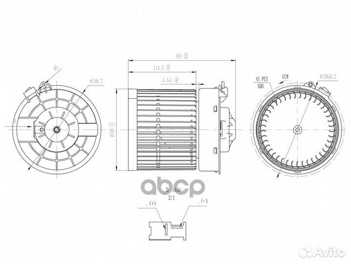 Электровентилятор отопителя nissan qashqai II