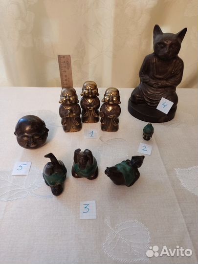 Бронзовые фигуры Индия и Индонезия