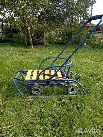 Детские санки с колесами