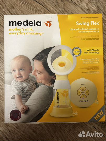 Молокоотсос medela swing flex электрический