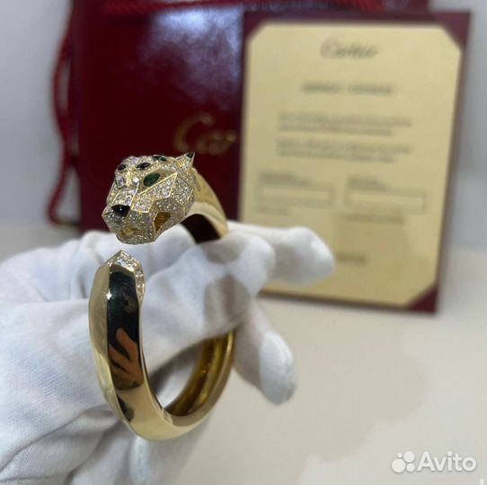 Золотой браслет Cartier 60 гр 2.7 ct