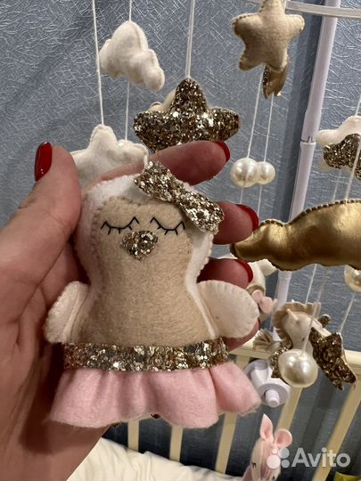 Мобиль на кроватку ручной работы