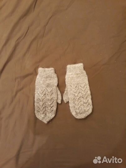 Пуховые варежки