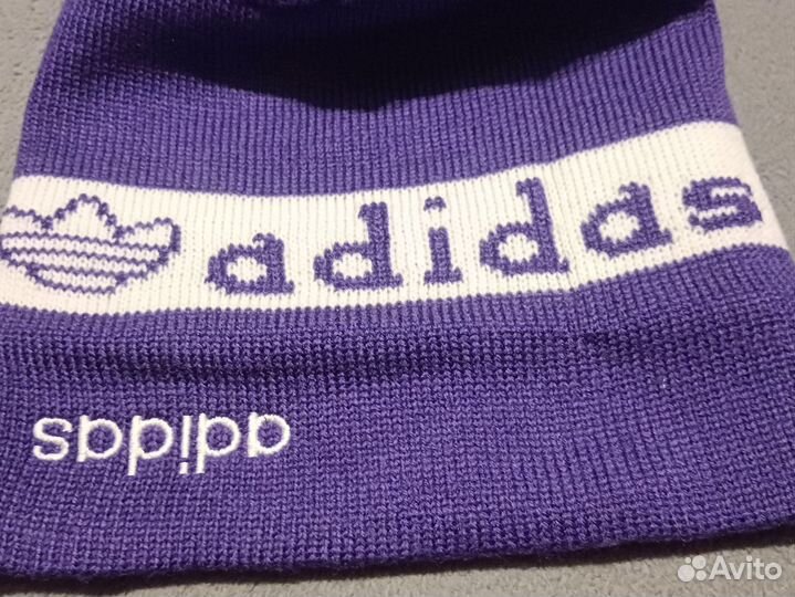 Шапка adidas фиолетовая оригинал