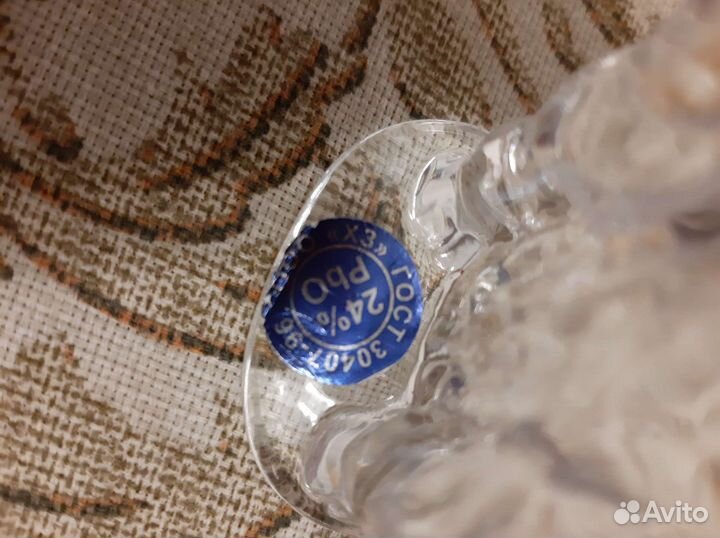 Фигурка Овца (Коза). Хрустальная