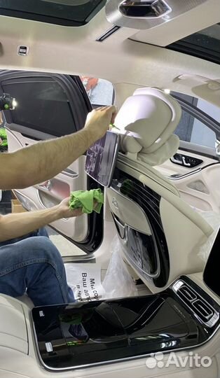 Защита салона полиуретаном mercedes W223