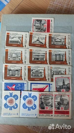 Марки и спичечные наклейки