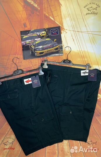 Paul&Shark Шорты Карго Изумруд. ураганце