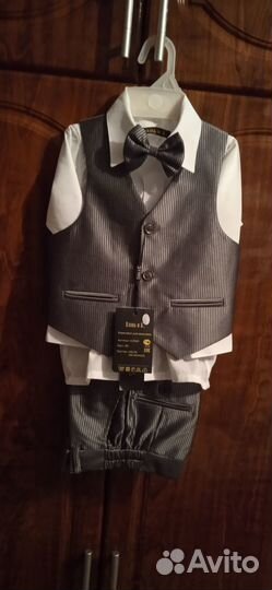 Детский брючный костюм тройка