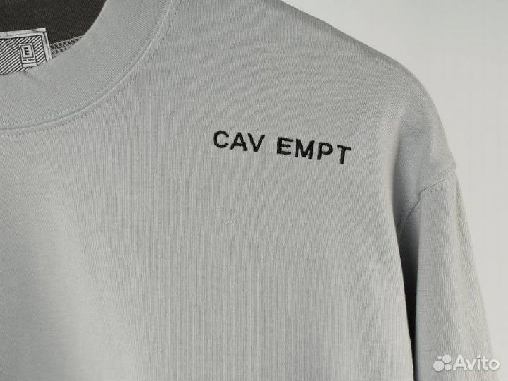 Лонгслив серый Cav Empt базовый