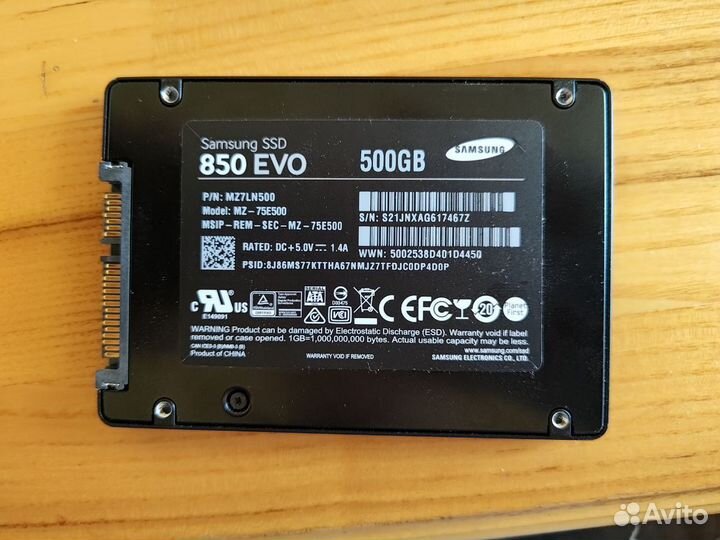 Ssd samsung 850 Evo 500GB