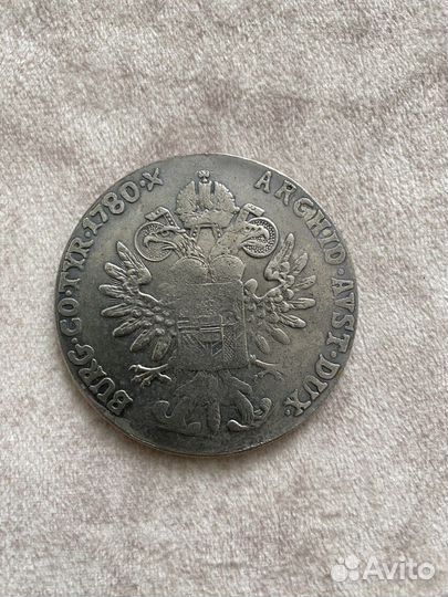 Монета 1 Талер 1780 SF Мария Терезия