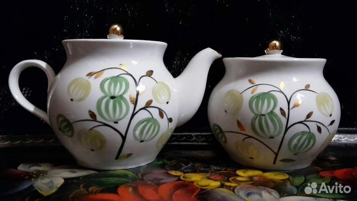 Чайная пара в добор редкого сервиза Крыжовник