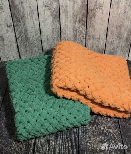 Плед детский плюшевый