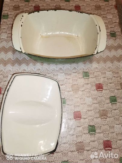 Утятница чугунная эмалированная СССР