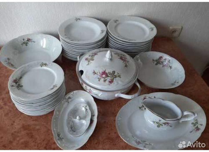 Столовый сервиз Роза польской марки Chodziez