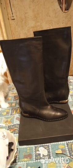 Сапоги женские натуральная кожа италия