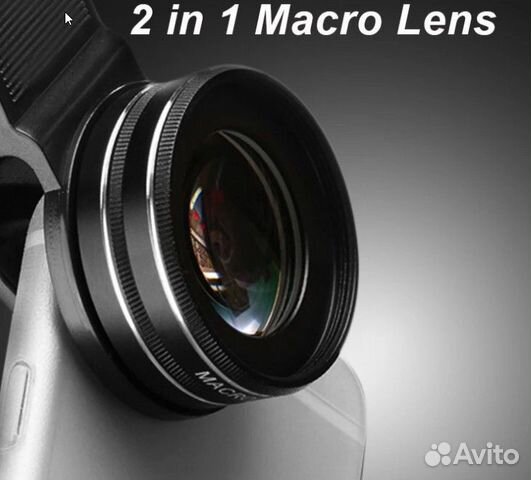 Макрообъектив для смартфона, 37 мм, 15X, 30x4K HD