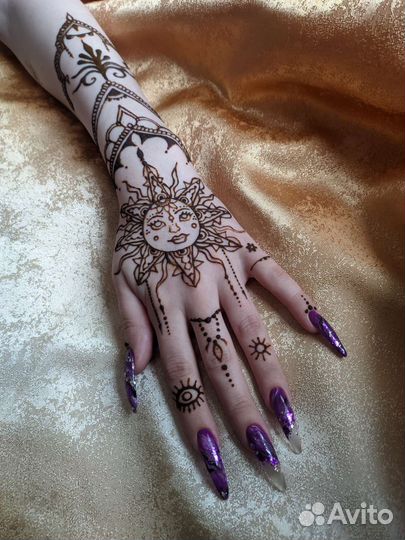 Мехенди, роспись хной, временные тату