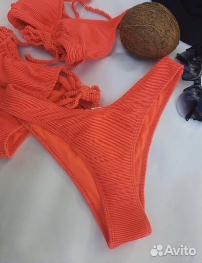 Купальник 3в1 новый неоновый яркий