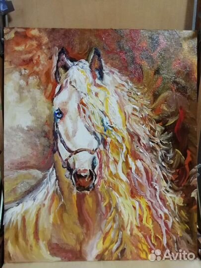 Картина маслом Лошадь