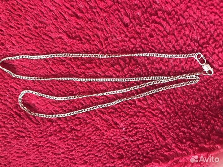 Серебряная цепь в позолоте