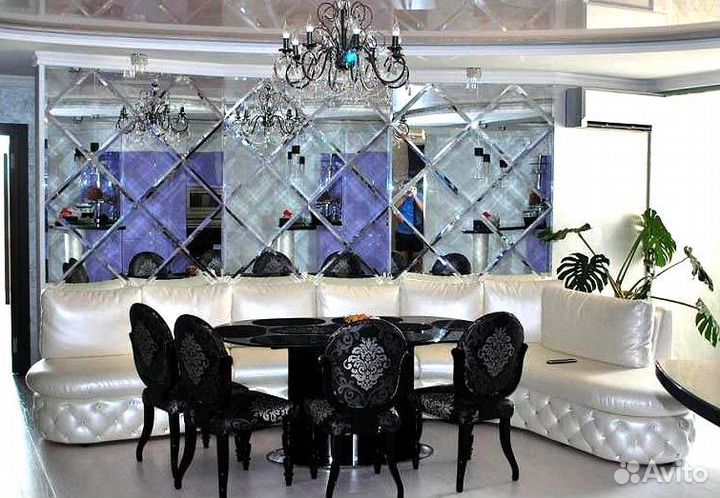 Зеркальное панно на заказ