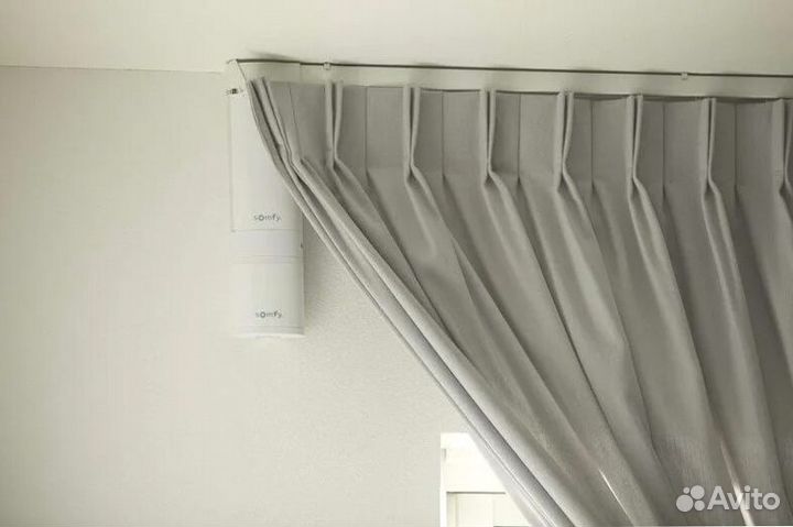 Электрокарниз для штор полный комплект с Алисой