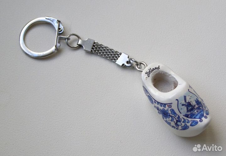 Брелок керамический, Голландия, башмачок