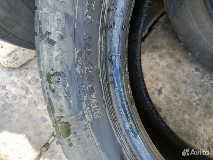 Шины 205 55 16 летние бу