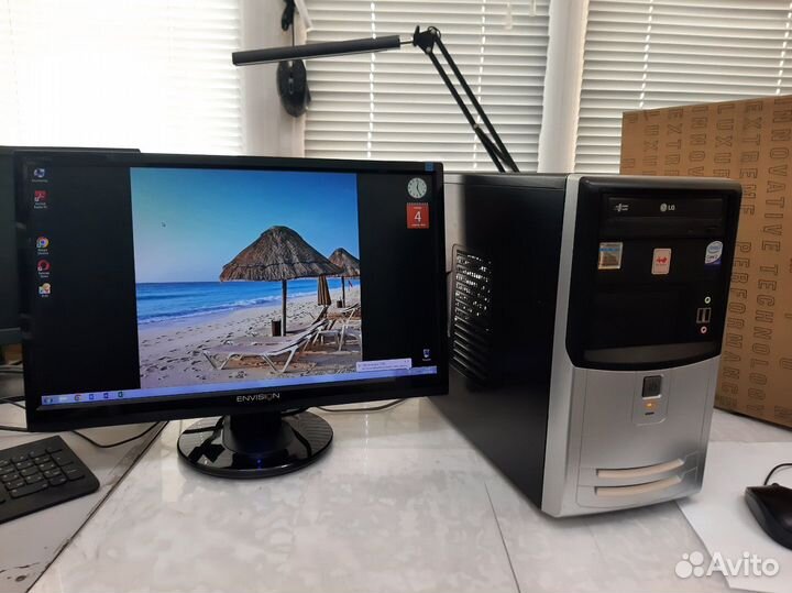 Компьютер Intel E6300, 2GB, 500GB с монитором 22