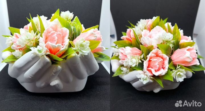 Букет цветов из мыла
