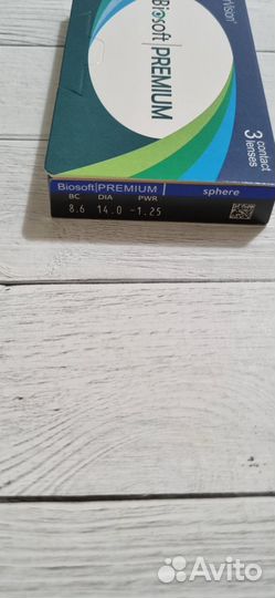 Линзы biosoft premium -1,25