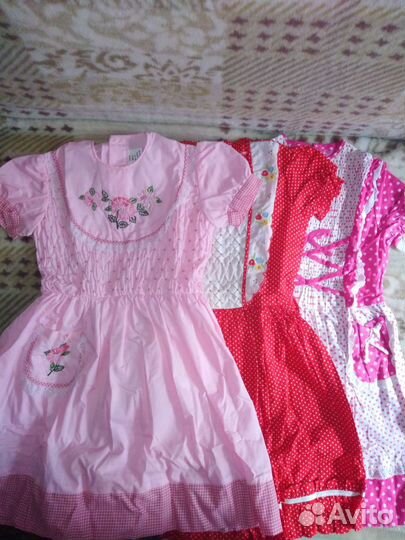 Платье для девочки новое.на 6-11лет.хлопок100