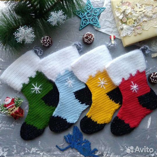 Новогодний сапожок / носок/мешок для подарка