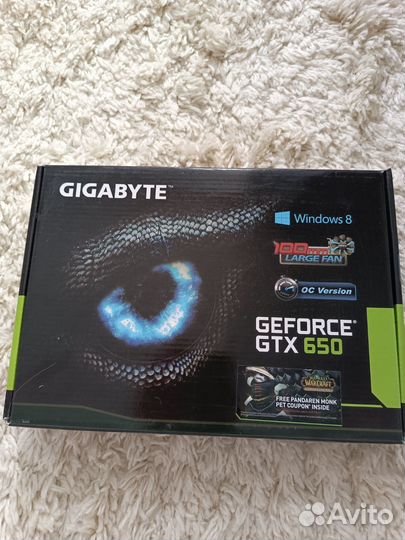 Видеокарта gigabyte gtx 650
