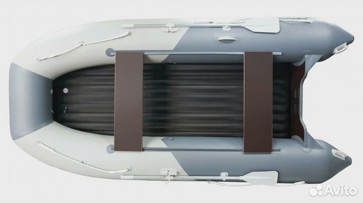 Лодка пвх Нднд Gladiator E420S светло-темно серая