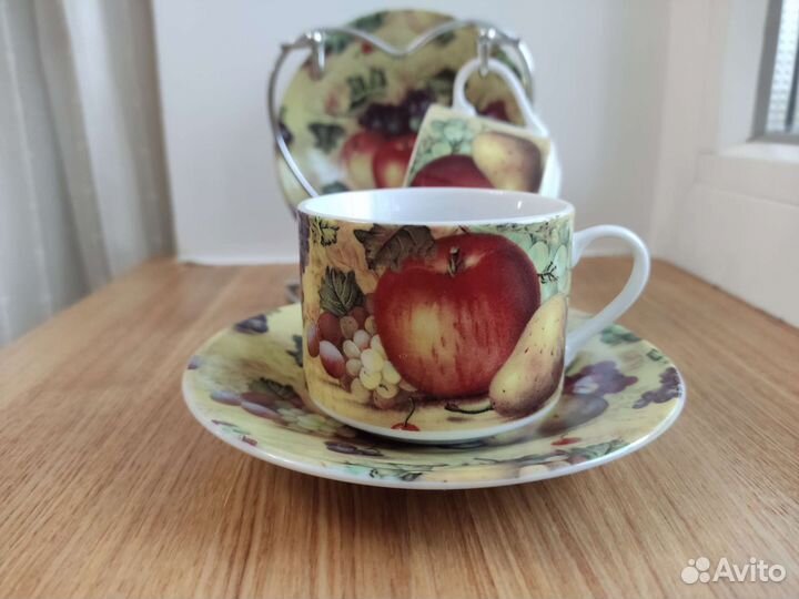 Кофейные чашки с блюдцами фарфор yamasen