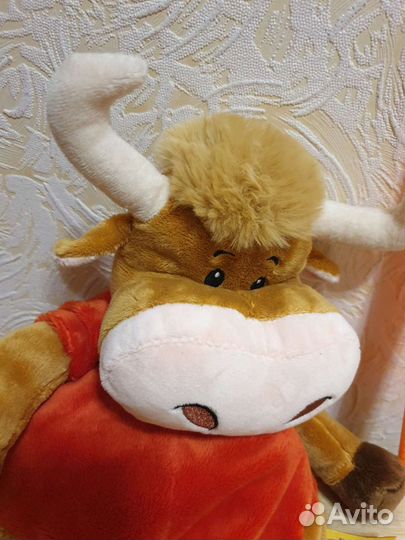 Мягкая детская игрушка Бык