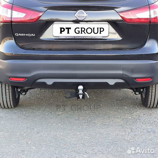 Фаркоп nissan Qashqai 2014- съемный квадрат