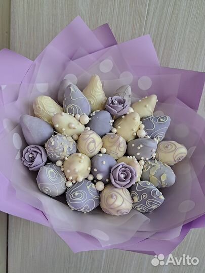 Букет из клубники в шоколаде