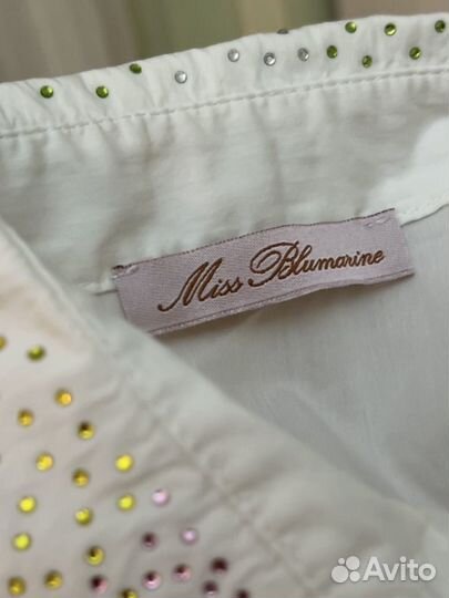 Школьная блуза Blumarine с коротким рукавом