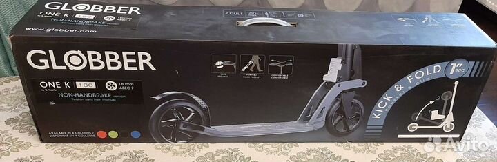 Новый самокат Globber one K180 зелёный