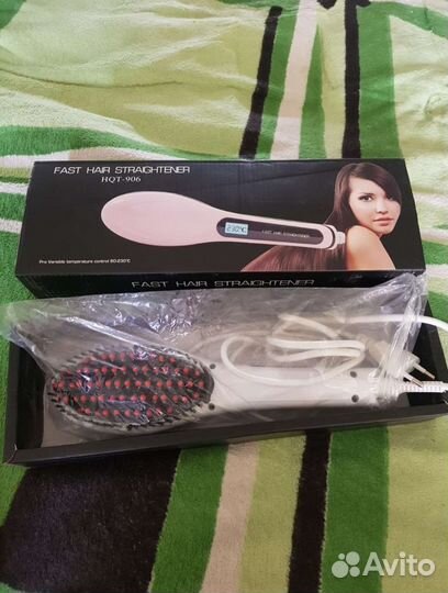 Фен с расческой,Fast Hair Straightener HQT-906