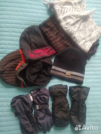 Шапки, варежки,перчатки для мальчика